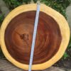 bàn tròn gỗ me tây nguyên tấm 60cm