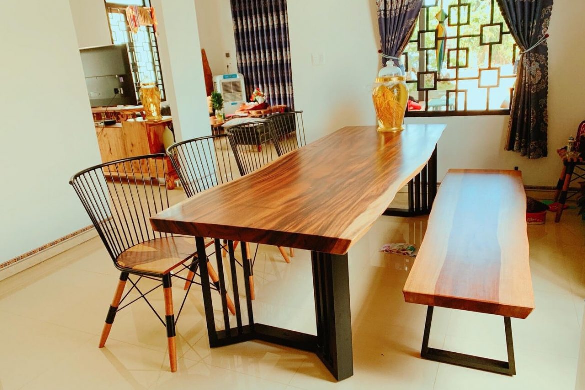 dấu hiệu nhận biết bàn gỗ nguyên tấm kém chất lượng
