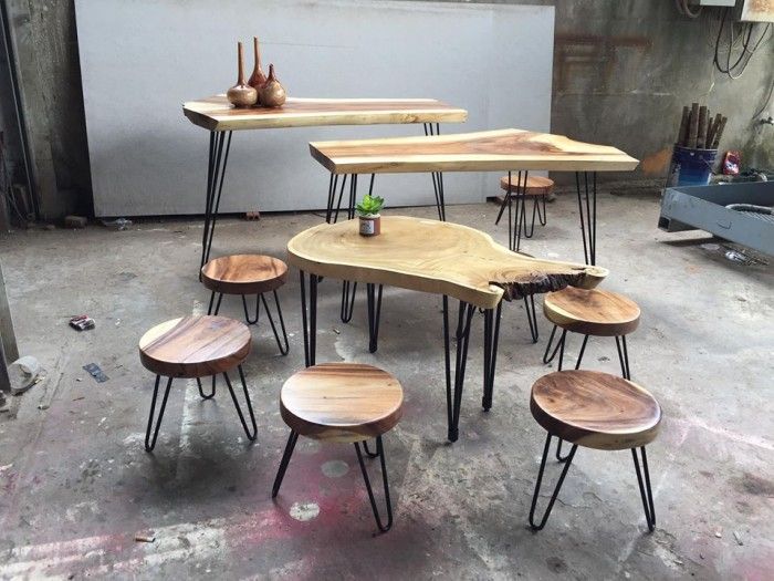 Ghế Gỗ Cho Bàn Gỗ Me Tây