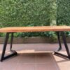 bàn gỗ gụ nguyên khối 1m8