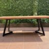 bàn gỗ gụ nguyên khối 2m1