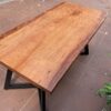bàn gỗ gụ nguyên khối 1m4