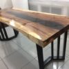 Bàn ăn Gỗ Me Tây Nguyên Tấm chân bán lục