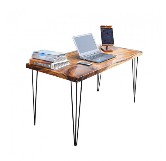 Bàn làm việc ProDesk gỗ me tây chân HairPin