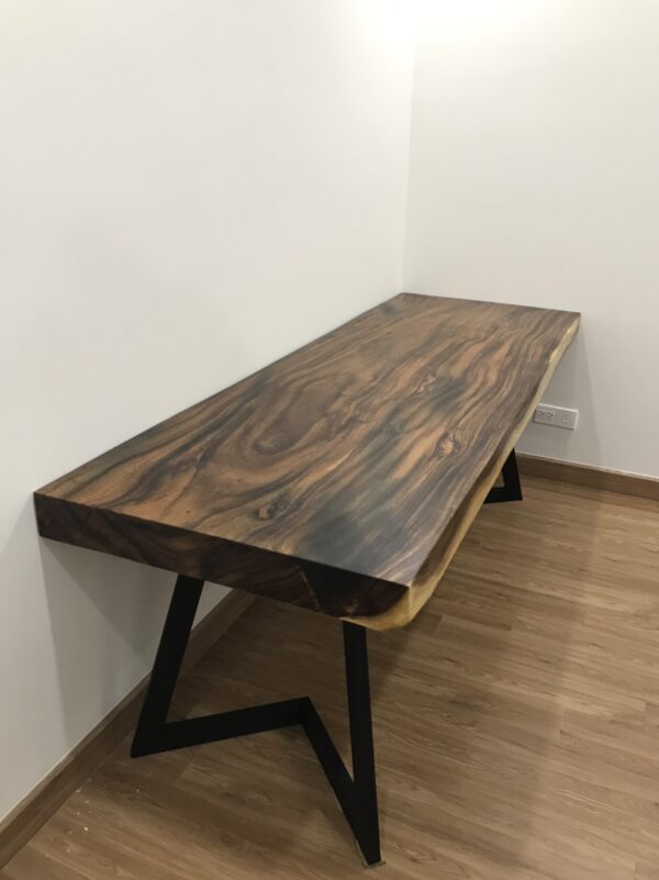gỗ me tây nguyên tấm dài 2m1 dày 10cm