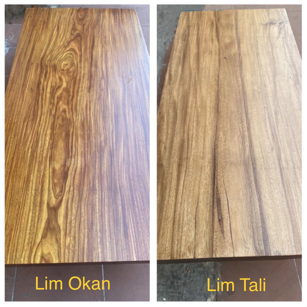 So Sánh Bàn Gỗ Lim Okan (Lim vàng) và Bàn Gỗ Lim Tali (Lim nâu)