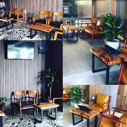 Bàn các quán cafe làm bằng gỗ gì ?