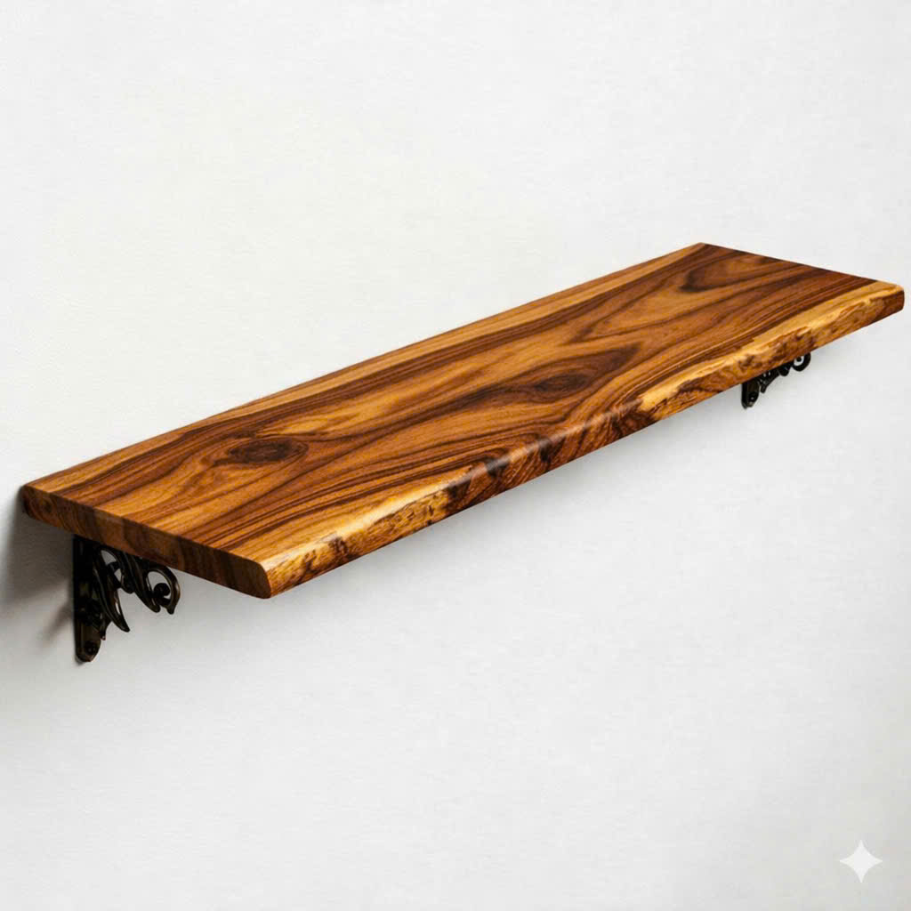 Saman Wood chuyên sản xuất kệ treo tường 20x90cm hay theo kích thước khách hàng, giá sản xuất, vân gỗ đẹp sang trọng.