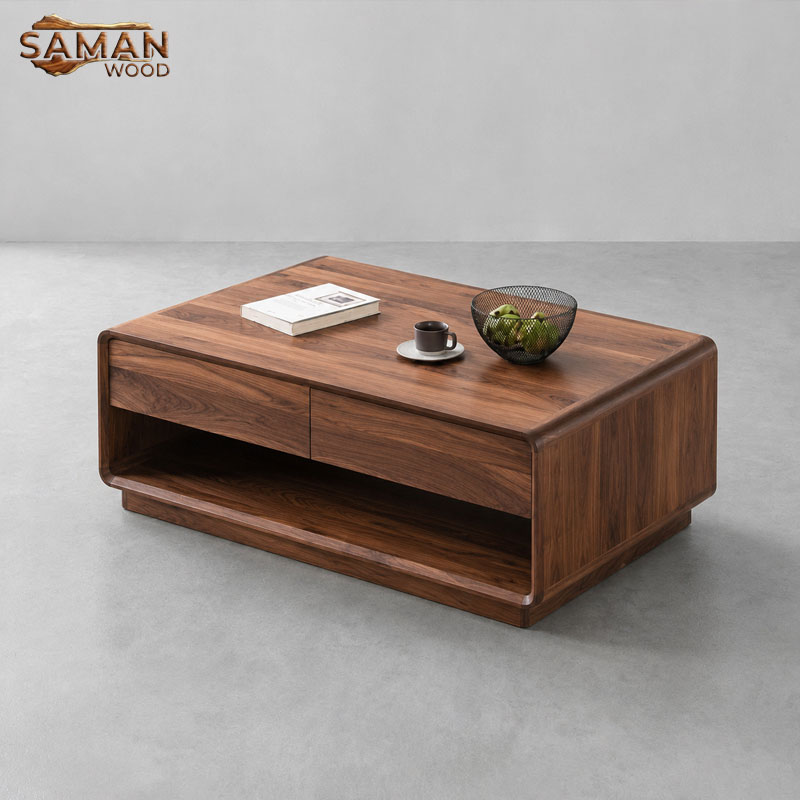 Bàn Sofa Gỗ Me Tây Phong Cách Hiện Đại