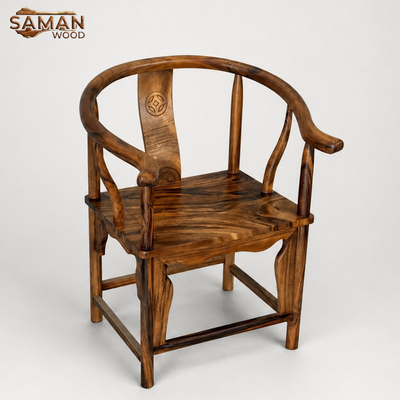 Ghế Minh Đế Vòng (Ming Chair) - Gỗ Tự Nhiên Me Tây