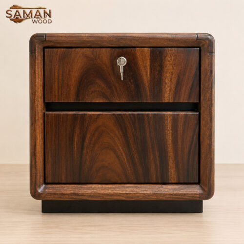 Tủ đầu giường 2 Ngăn Kéo (Cao 53cm Rộng 50cm Sâu 47cm)
